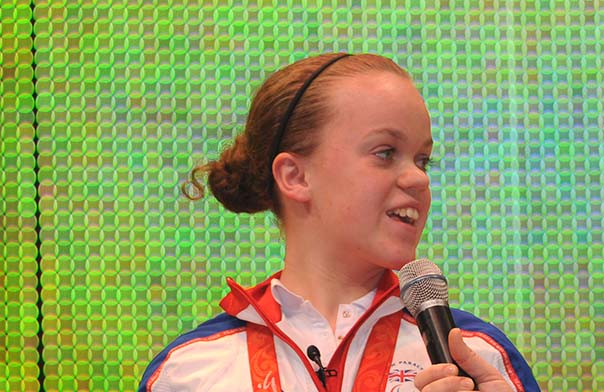 Ellie Simmonds speaking