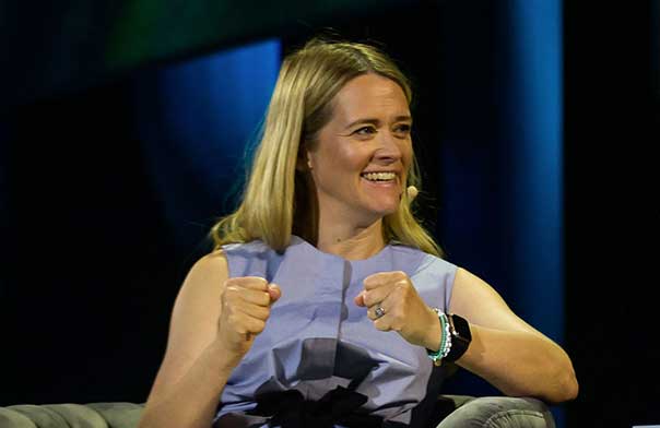 Edith Bowman on stage