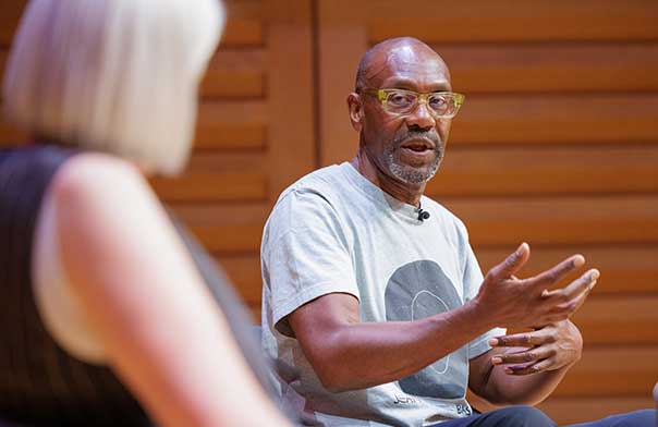 Lenny Henry on stage at Festival of Speech